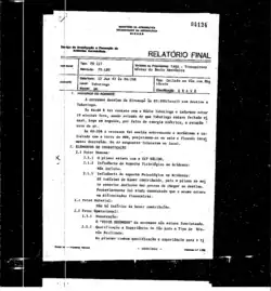 foto oficial do relatório do SERIPA