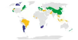 Carbon taxes and emission trading worldwide