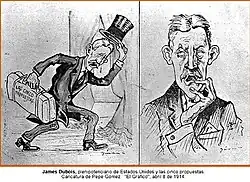 Caricatura sobre o Tratado Urrutia-Thomson