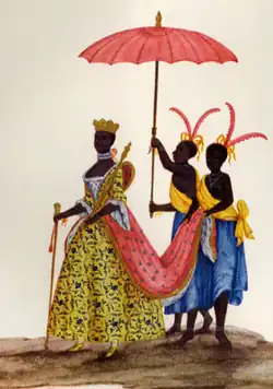 Coroação de rainha negra na Festa de Reis.