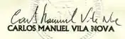 Assinatura de Carlos Vila Nova