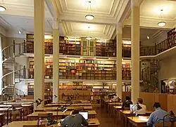 Uma das salas de leitura de Carolina Rediviva