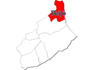 Localização no município de Carregal do Sal