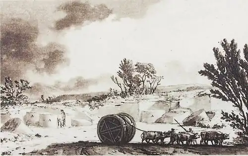 Gravura de Jean Houel (1782)