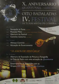 Cartaz do IV Oito Badaladas