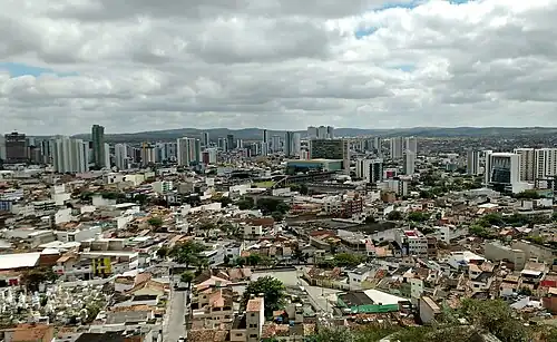 Vista parcial de Caruaru, em 2016