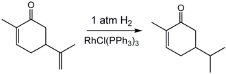 Carvone hydrogenation