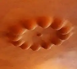 Detalhe do teto na mesma forma