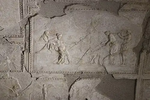 Decoração em estuque.