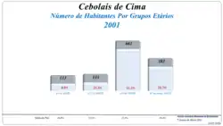 Grupos Etários (2001 e 2011)