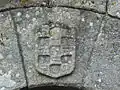Castelo de Pambre, Espanha: detalhe da pedra de armas.