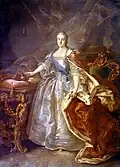 Ivan Argunov: Retrato de Catarina II, 1762. Museu Russo
