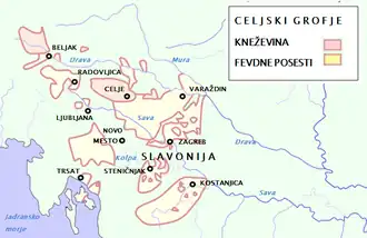 Localização de Condado de Celje