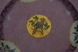 Medalhão central de uma travessa Meissen, séc. XIX.