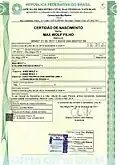 Certidão de Nascimento do Sgt Max Wolff Filho