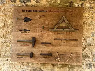 Stonemason tools of Guédelon