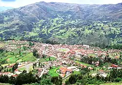 Vista panoramica de Chacas em 2003