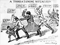 "A Threatening Situation", uma história em quadrinhos publicada no jornal americano The Brooklyn Eagle em julho de 1914