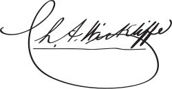Assinatura de Charles A. Wickliffe