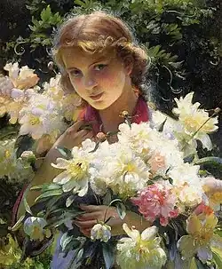 Peonies, óleo sobre tela, 1915