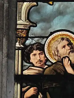 Retrato do arquiteto Charles Garnier, patrono da janela