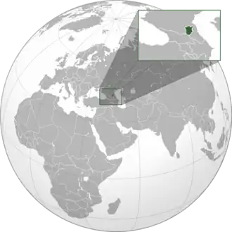 Localização de Chechênia