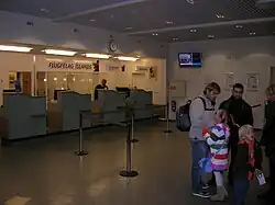 Entrada dos passageiros