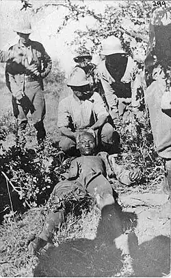 corpo do Rei Mandume ya Ndemufayo