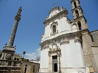 Igreja e coluna de Sant'Andrea de Presicce