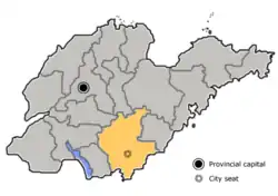 Localização em Shandong