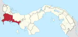 Localização de Provincia de Chiriqui Ficheiro:Escudo de Chiriquí.jpg