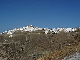 Vista da aldeia de Chora Anafi