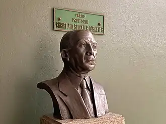 Busto de Christiano Stockler das Neves, fundador da FAU Mackenzie.