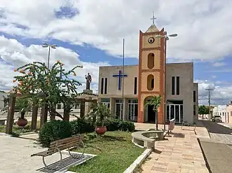 Detalhe da Praça e da Igreja Matriz