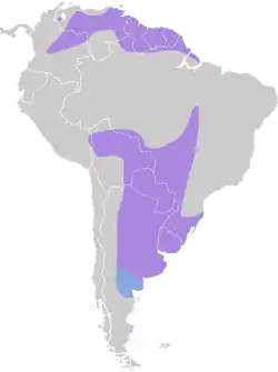 Distribuição do maguari