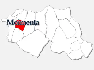 Localização no município de Cinfães