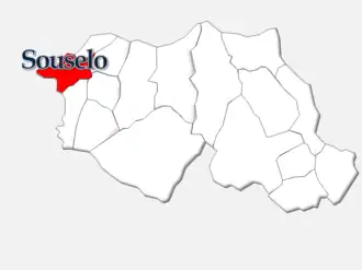 Localização no município de Cinfães