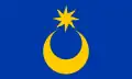 Bandeira de Portsmouth Inglaterra (século XVIII): Crescente e estoile (com oito raios ondulados).[44]