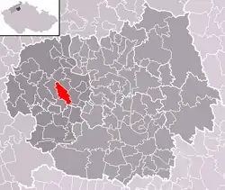 Localização de Čížkovice