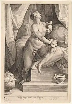 Cleopatra, por Jan Muller, c. 1598
