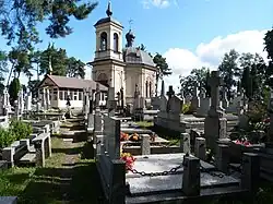 Igreja de Todos os Santos - igreja paroquial localizada no principal cemitério ortodoxo da cidade