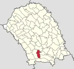 Localização no Condado de Botoșani