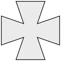 Formato alternativo da cruz cossaca.