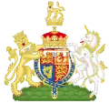 Brasão de armas como Duque de Iorque. (1920-1936)