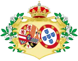 Armas de Bárbara, Princesa das Astúrias