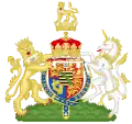 Brasão de armas como Duque de Iorque. (1892-1901)