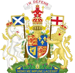 Brasão de Armas de Ana na Escócia (1707–1714)