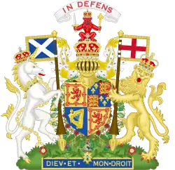 Brasão de Carlos II na Escócia (1660–1685)