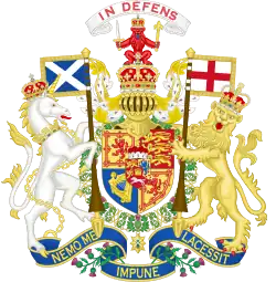 Brasão de Jorge III na Escócia (1801–1816)