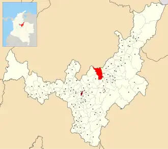 Município de Duitama no departamento de Boyacá